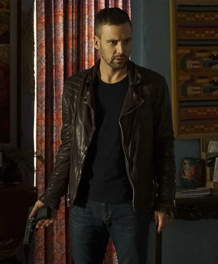 Agents of S.H.I.E.L.D S2 Lance Hunter Brown Leather Jacket Agents of S.H.I.E.L.D S2 Lance Hunter Brown Leather Jacket