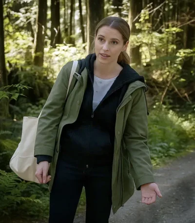 Alexa PenaVega Before Your Father Finds Us Green Coat