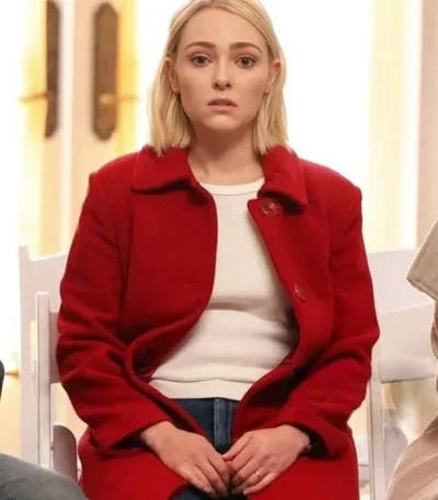 Alice Morris Grosse Pointe Garden Society Red Wool Coat