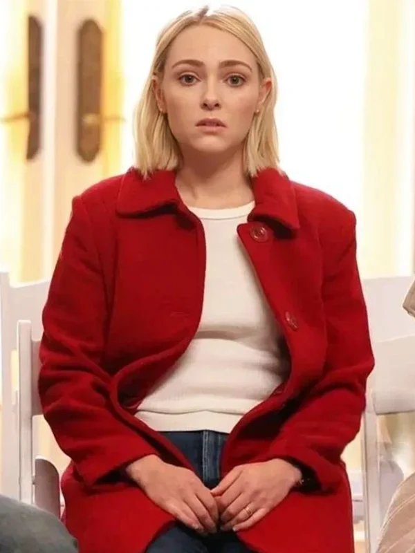 Alice Morris Grosse Pointe Garden Society Red Wool Coat