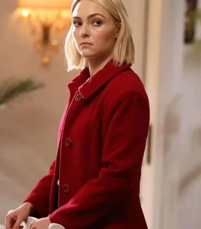 Alice Morris Grosse Pointe Garden Society Red Wool Coat
