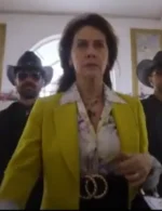 Allison Janney Another Simple Favor Sequin Coat