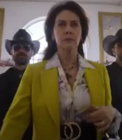 Allison Janney Another Simple Favor Sequin Coat