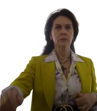 Allison Janney Another Simple Favor Sequin Coat