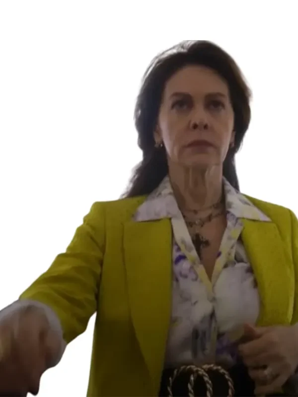 Allison Janney Another Simple Favor Sequin Coat