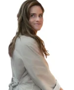 Amanda Peet Your Friends and Neighbors Beige Coat