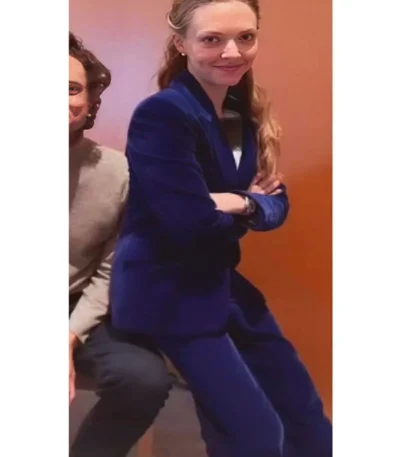 Amanda Seyfried Seven Veils Blue Suit