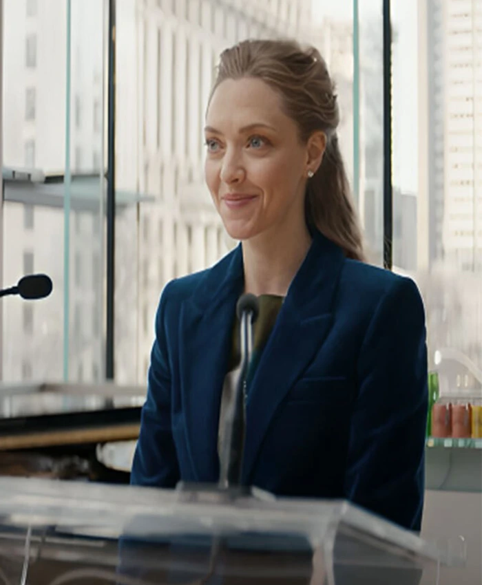 Amanda Seyfried Seven Veils Blue Suit Amanda Seyfried Seven Veils Blue Suit