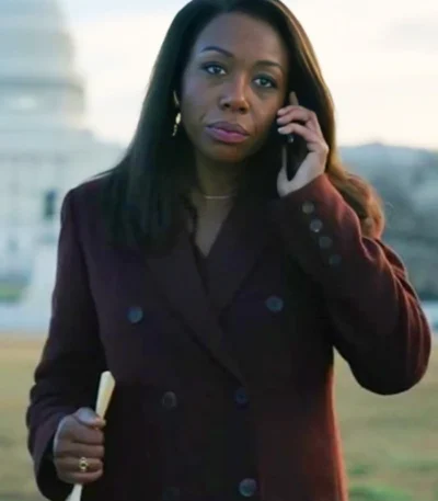 Amanda Warren The Night Agent S02 Maroon Blazer