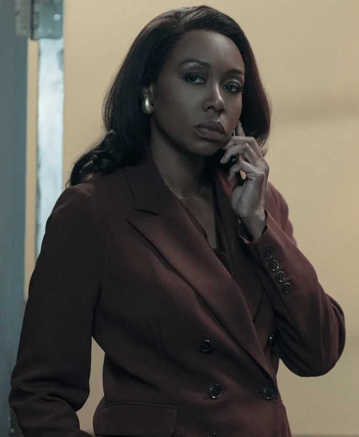 Amanda Warren The Night Agent S02 Maroon Blazer Amanda Warren The Night Agent S02 Maroon Blazer