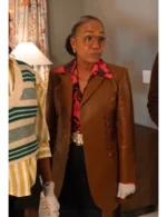 Amanda Will Trent S03 Brown Leather Blazer