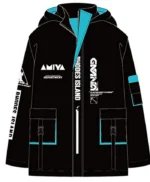 Amiya Arknights Black Hooded Cotton Jacket