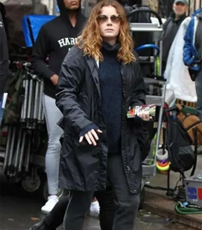 Amy Adams The Woman in the Window Blue Coat