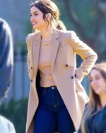 Ana de Armas Deep Water Beige Brown Trench Coat