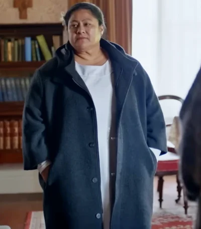 Anapela Polataivao Tina Blue Wool Coat