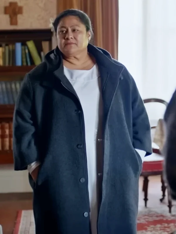 Anapela Polataivao Tina Blue Wool Coat