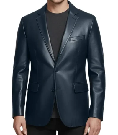 Anderson Two Button Lambskin Men’s Leather Blazer