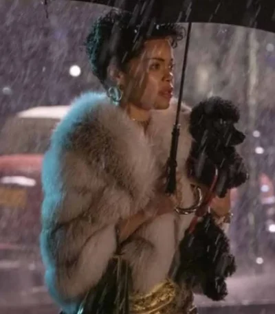 Andra Day The United States Vs Billie Holiday Grey Fur Jacket
