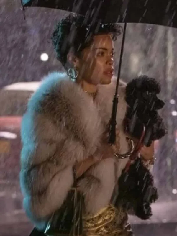 Andra Day The United States Vs Billie Holiday Grey Fur Jacket