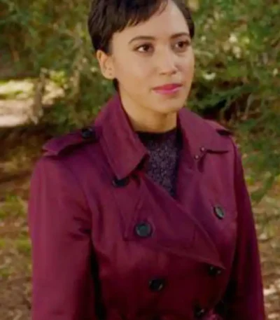 Nora Anthony Upload Burgundy Coat