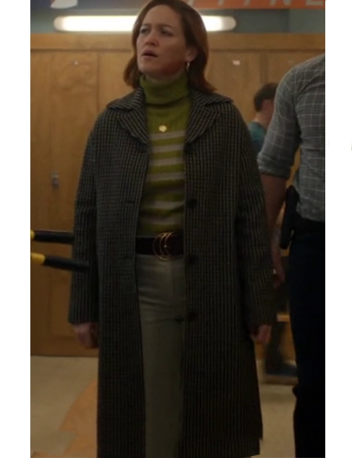 Angie Polaski Will Trent S03 Houndstooth Coat Angie Polaski Will Trent S03 Houndstooth Coat
