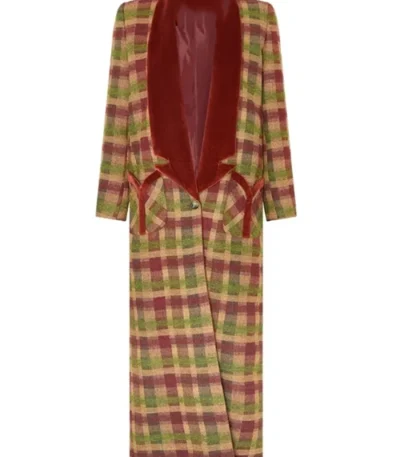 Angie Polaski Will Trent S03 Multicolor Checkered Coat