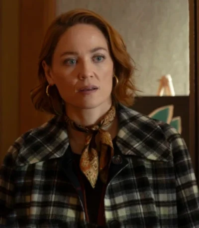 Angie Polaski Will Trent S03 Plaid Coat