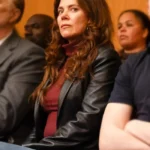 Anna Friel Unforgivable Black Leather Blazer
