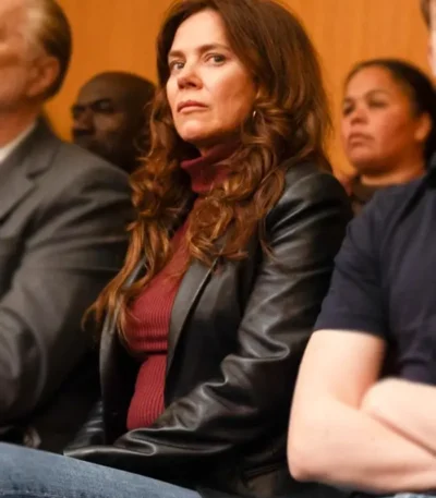 Anna Friel Unforgivable Black Leather Blazer