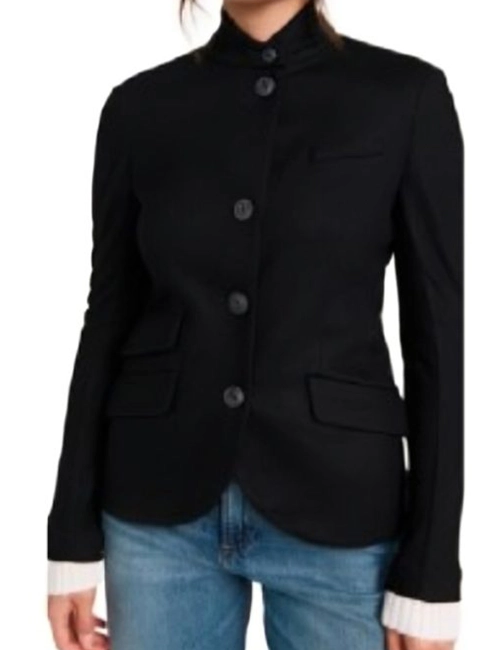 Annaleigh Ashford Happy Face Black Blazer