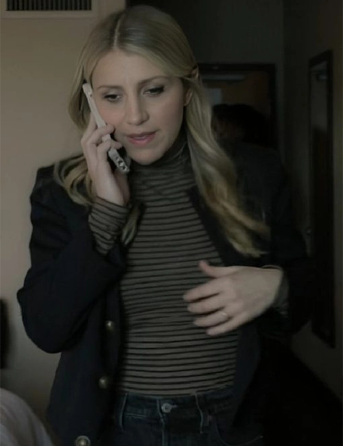 Annaleigh Ashford Happy Face Black Blazer