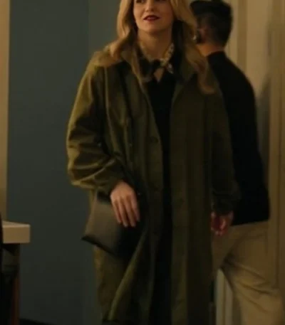 Annaleigh Ashford Happy Face Green Coat