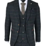 Archer Single Breasted 3 Piece Navy Blue Suit