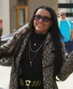 Ariana Debose Love Hurts Leopard Coat