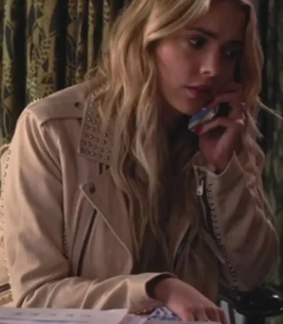 Ashley Benson Pretty Little Liars Studded Leather Jacket