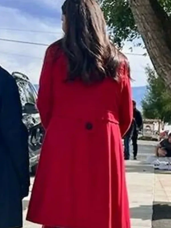 Ashley Greene Deck the Walls Wool Coat
