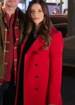Ashley Greene Deck the Walls Wool Coat