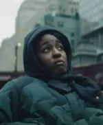 Ayo Edebiri The Bear S01 Green Puffer Jacket