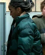 Ayo Edebiri The Bear S01 Green Puffer Jacket