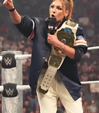 Becky Lynch Monday Night RAW Blue Jacket