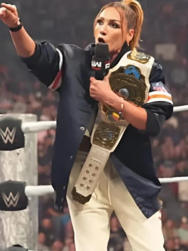 Becky Lynch Monday Night RAW Blue Jacket