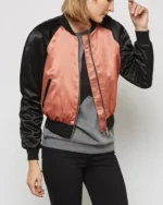 The Hardy Boys Krista Nazaire Satin Bomber Jacket