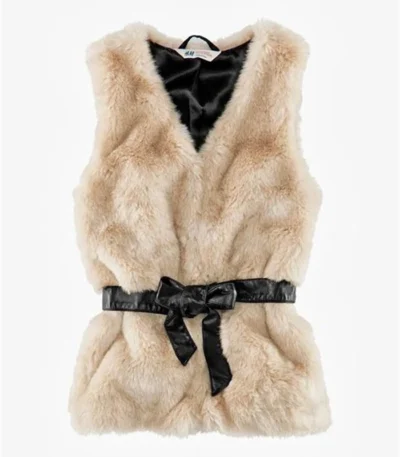 Belted Fur Vest