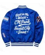 CM Punk Chicago Cubs Blue Jacket