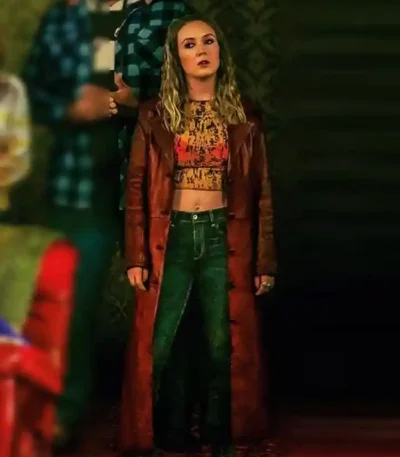 Billie Lourd Adulthood Leather Coat
