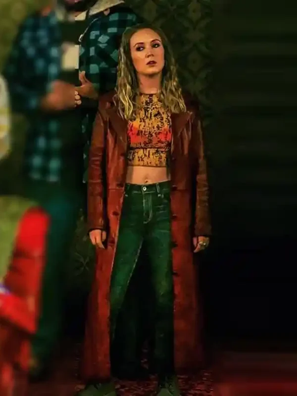 Billie Lourd Adulthood Leather Coat