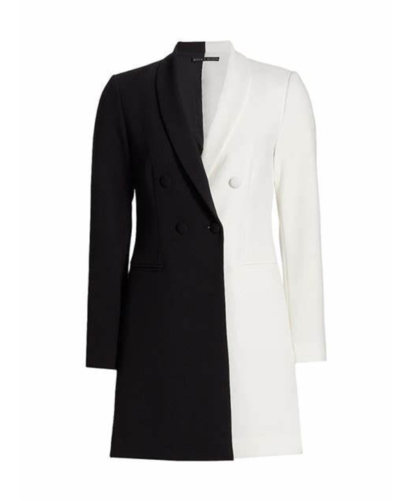 Black And White Blazer Dress
