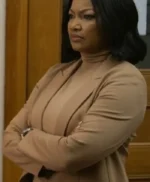 Black Girl Missing Garcelle Beauvais Brown Blazer