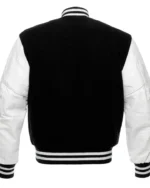 Black and White Letterman Varsity Jacket