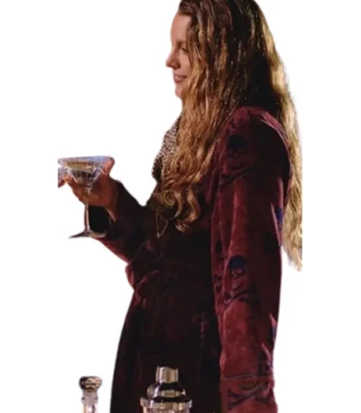 Blake Lively Another Simple Favor Maroon Coat